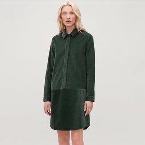 Nwot Cos A-Line Corduroy Shirt Dress, Size 2 - image 1